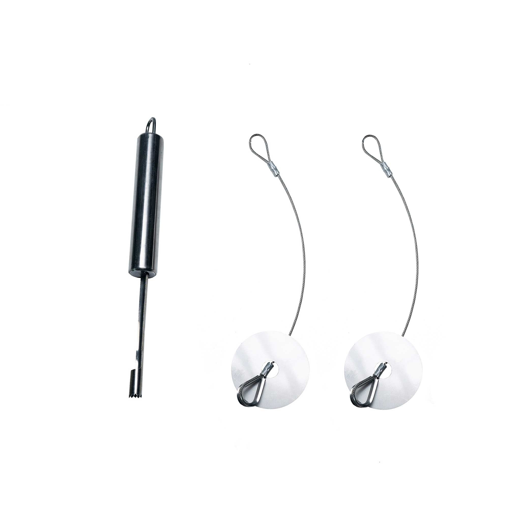 Bundle - Set of 2 Food Base Cables with Fruit & Vegetable Corer - Small/Medium