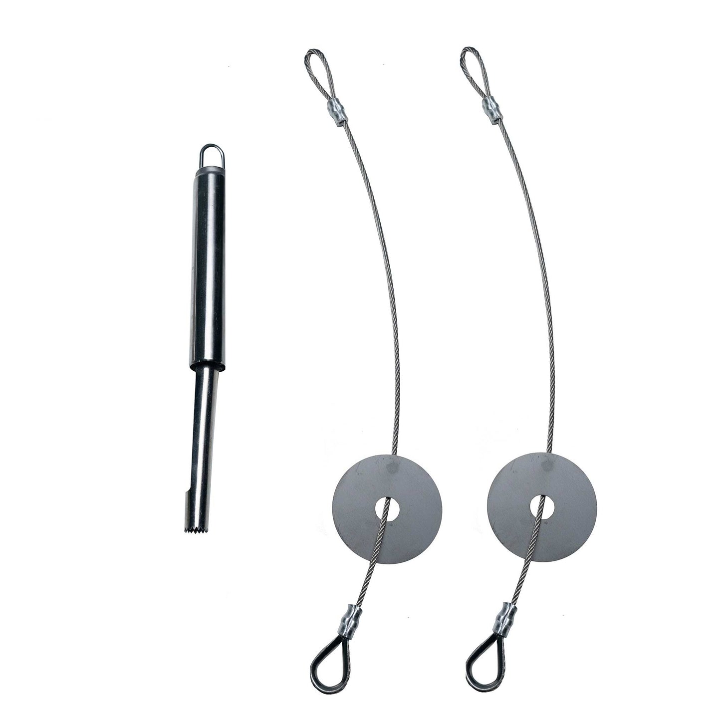 Bundle - Set of 2 Food Base Cables with Fruit & Vegetable Corer - Large/Extra-large